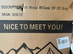 lot 258 image: 5th Wheel RV Cover 29x33-Grey