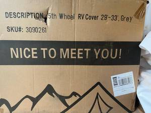 lot 259 image: 5th Wheel RV Cover 29x33-Grey