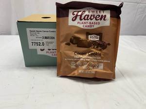lot 266 image: 6x 3.8oz Sweet Haven Plant Based Candy Cocoa Cookie Truffles(individually Wrapped)
