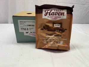 lot 267 image: 6x 3.8oz Sweet Haven Plant Based Candy Cocoa Cookie Truffles(individually Wrapped)