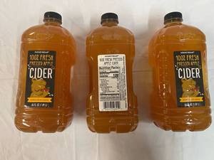 lot 301 image: 3x 64oz Honeycrisp Apple Cider