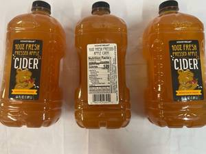 lot 304 image: 3x 64oz Honeycrisp Apple Cider