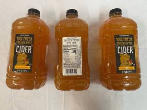 lot 305 image: 3x 64oz Honeycrisp Apple Cider