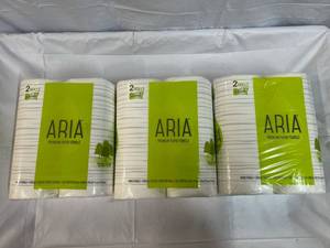lot 306 image: 6x Aria Rolls 2ply  Paper Towels
