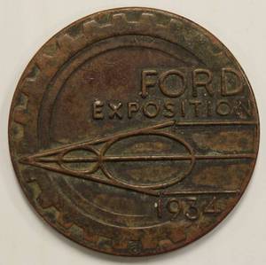 Rare 1934 Ford Exposition Coin