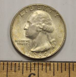 1964 - D Silver Quarter