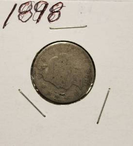 1898 Liberty Head V - Back Nickel