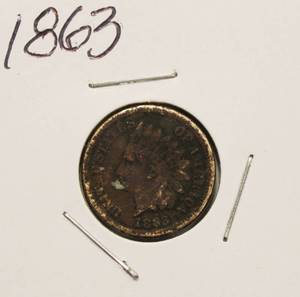 1863 Indian Head Penny