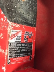 lot 142 image: Heavy Duty Milwaukee 1-18 Rotary Hammer Drill