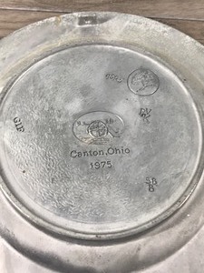 lot 175 image: Set of 6 - The Great American Revolution 1776 Pewter, Canton Ohio 1975 Collectible Wall Hanging Plates