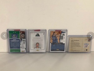 lot 189 image: Lot of 4 Basketball Cards