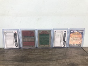 lot 199 image: Lot of 5 Baseball Cards - List of Cards is Listed in Description