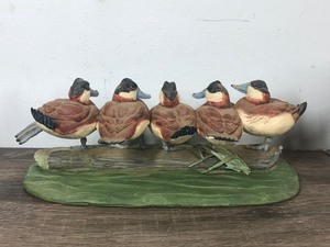 lot 373 image: Ruddy Buddies By Art Lamay From the Birds of a Feather Sculpture Collection - The Danbury Mint
