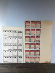 lot 388 image: 2 Sheets of Un-Cut Baseball Cards