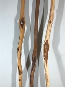 lot 398 image: 3 Diamond Willow Walking Sticks