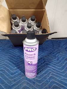 lot 342 image: Box of foam and fabric spray adhesive