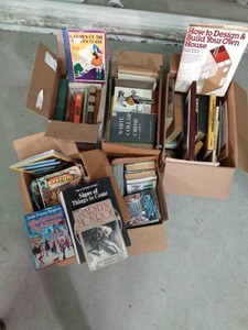 lot 259 image: 5 boxes of comics, books and magazines