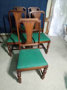 lot 246 image: 5 Vintage dining room chairs