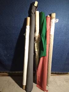 lot 239 image: 6 Partial rolls of fabric