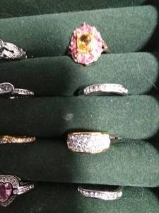lot 67 image: Sterling silver ring and 7 others