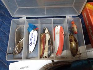 lot 40 image: Tackle box full of tackle and more