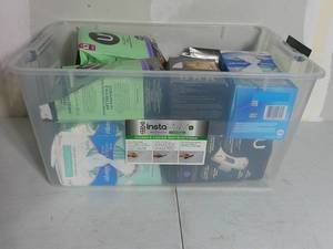 lot 19 image: Bin of Womens Feminine Products