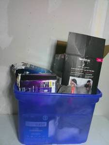 lot 32 image: Bin of Bedding-Bed Covers-Blankets