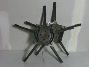 lot 45 image: Lot of 2 Chair Base Swivels - heavy duty iorn