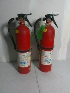 lot 53 image: Set of 2 Kidde 10 Tap Dry Chemical Fire Extinguishers