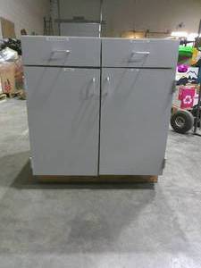 lot 65 image: (34.5 H x 32 W x 29.5 D) 2 Drawer 2 Door Base Cabinet