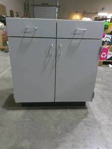 lot 67 image: (34.5 H x 32 W x 24.75 D) 2 Drawer 2 Door Base Cabinet