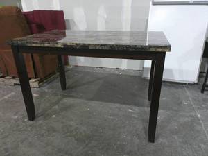 lot 84 image: (31H x 48W x 30D) Faux Granite Kitchen Table