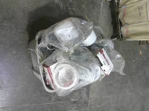 lot 105 image: Lot of 8 Commercial Electric Can Lights and 7 Trims