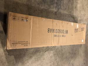 Harper & Bright Designs Modern Black TV Stand Fits TVs up to 75 in. with Storage Drawers and Cabinets    Customer Returns See Pictures