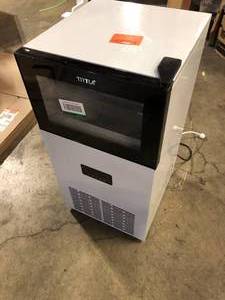 TITTLA 15 in. 150 lb. Per Day Built-In Ice Maker and Freestanding in Stainless Steel 63 Ice CubesCycle Ice Scoop Interior LEDs   Customer Returns See Pictures