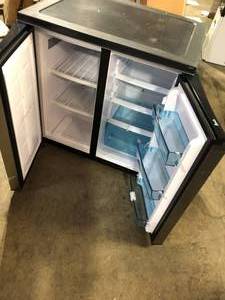 Avanti 31 in. 5.5 cu.ft. Mini Refrigerator in Stainless Steel With Freezer  Customer Returns See Pictures