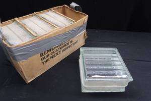 lot 48 image: 4 GLASS DECORATIVE BLOCKS