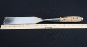 lot 74 image: 2 WOOD HANDLED CHISEL