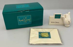 lot 32 image: Vintage WDCC Mickey Mouse Signature Plaque Right hand Autographed By Alice Davis NIB With COA