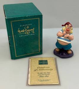 lot 34 image: Vintage WDCC  PETER PAN  Oh Dear, Dear, Dear  Mr. Smee  NIB With COA