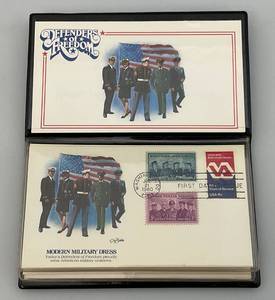 lot 37 image: 1980s Defenders Of Freedom First Day Issue In Original Folder