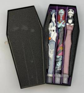 lot 39 image: Vintage TIM BURTONS The Nightmare Before Christmas Jack, Sally & Zero Candle Sticks (NIB)