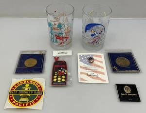 lot 42 image: Vintage Disney Items Including Collectors Glasses & More
