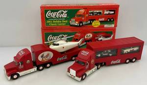 lot 76 image: Misc. COCA-COLA Collectible Semis (NIB)