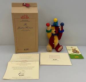 lot 149 image: 2001 12 Steiff Limited Edition (The Juggling Harlequinn) Teddy 9012500 EIN 666452 With Original Box & COA
