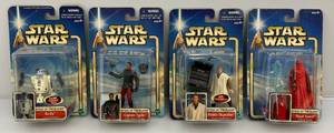 lot 160 image: Misc. Vintage STAR WARS Attack Of The Clones Action Figures (NOC)