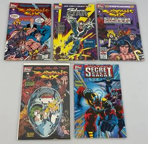 lot 167 image: Vintage Misc. Topps Comics Including Satan Six (Friday The 13th Jason Voohees (Bagged And Carded)