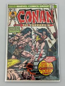 lot 175 image: 1975 Marvel #58 Conan The Barbarian 1st Appearance Of Belit,  John Buscema Art (Bagged & Carded)