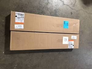 lot 15 image: Lot of  StyleWell Black Metal Twin Bed Frame with Steel Slats (39 in W. X 14 in H.) Customer Returns See Pictures