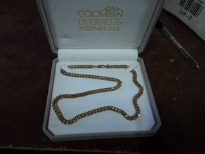 24 ChainNecklace With Box Stamped 18K () PLATED